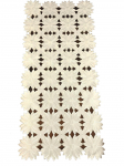 Piklik laudlina ristk&uuml;likukujuline Mariall OH-179-B, kreemjasvalge, 40 x 160 cm
