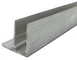 Alumiiniumist otsaprofiil, alumiinium, 2100 mm x 10 mm