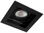 Valgusti s&uuml;vistatav CristalRecord Akrah Square, GU10, must