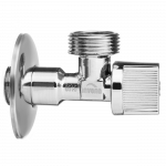 Nurgaventiil Invena ZW-50-020-L, wc paagi jaoks, pesumasinale, 1/2" x 3/4"