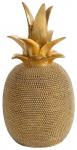 Dekoratiivne kujuke Eldo Pineapple, kuldne, 11 cm x 11 cm x 22 cm