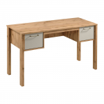 Kirjutuslaud sahtlitega Gala Meble Indygo B2S, tamm v./beež v.