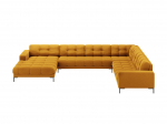 Nurgadiivan Micadoni Mamaia Velvet, kollane v., parem, 327 x 256 cm x 75 cm