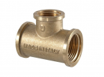 Kolmik TDM Brass 206, 1/2 tolli - sisekeere / 3/4 tolli - sisekeere, 3/4" x 1/2" x 3/4"
