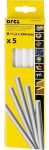 Liimipulk Drel, 20 cm x 11.2 cm, valge, 5 tk