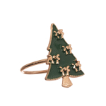 Salvr&auml;tikur&otilde;ngad, "Kuusepuu" Christmas Touch SDQ-2475, kuldne v., 4 tk