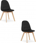 Toolide komplekt Leobert Bora, matt, must v., 54 cm x 44.5 cm x 81.5 cm, 2 tk
