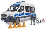 M&auml;ngu politseiauto Bruder MB Sprinter, valge v./sinine v., 1:16