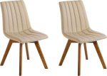 Toolide komplekt Beliani Calgary, matt, beež v., 53 cm x 45 cm x 84 cm, 2 tk