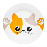 Taldrik magustoidu Ambition Kitty, &Oslash; 19 cm, valge v./mitmev&auml;rviline