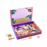 Magnetiline pusle, loomad Wildlife, mitmev&auml;rviline, 54 tk