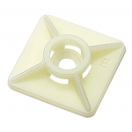 Kaablisideme kinnitus Elematic, plastmass, valge, 27mm x27 mm