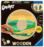 Maalimine numbrite j&auml;rgi Ravensburger CreArt Wooden Hills, kollane v./roheline v.