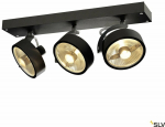 Valgusti lagi SLV Kalu, GU10, 3 x 75 W, must v.