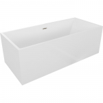 Vann seinaga, teisaldatav Mexen Vigo, 178.5 cm x 80 cm x 60 cm, ristk&uuml;lik, valge/nikkel