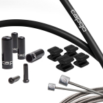 Edastuskaabel, komplekt Capgo Kevlar Shimano/Sram Road & MTB, roostevaba teras, must