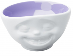 Kauss FiftyEight Tassen Smiling, valge v./violetne v., 15 cm, 0.5 l