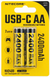 Laetav aku Nitecore NH2400, AA, 2400 mAh, 2 tk