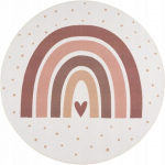 Vaip sise Ayyildiz Coco Rainbow, kreemjasvalge/oranž v./beež v., 160 cm x 160 cm