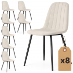 Toolide komplekt Akord Lumo, matt, must v./beež v., 43.5 cm x 45.5 cm x 87 cm, 8 tk