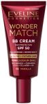 BB kreem Eveline Cosmetics Wonder Match, SPF 50, 02 vanilla, 30 ml