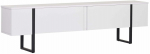 TV-kapp Nordure Onera, valge v./must v., 29.5 cm x 180 cm x 50.5 cm