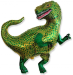 Fooliumist &otilde;hupall erikujuga GoDan Tyrannosaurus, roheline v.