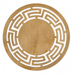 Lauamatt Hermia Labyrinth Honey, 36 cm x 36 cm x 36 cm, 6 tk, Kollane v.