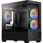 Arvuti korpus AeroCool P300D-G-BK-v1, must v.