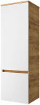 Rippuv vannitoakapp Riva SU40-GW, valge matt v./gold craft oak v., 35 cm x 40 cm x 120 cm