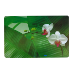 Lauamatt Asi Collection Orchid, 43.5 cm x 28 cm, Valge v./Roheline v.