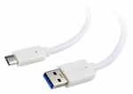 Juhe Gembird USB-C / USB USB C male, USB 3.0 A male, 1.8 m, valge v.