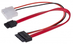 Adapter Akyga SATA, Sata / Molex, 0.2 m