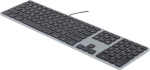 Juhtmega arvutiklaviatuur Matias Aluminum Aluminum, EN, hall v.