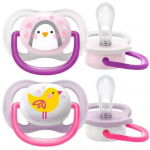 Lutt Philips Avent Ultra Air Animals, 0 kuud, roosa v./violetne v.