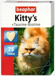 Toidulisandid, vitamiinid kassidele Beaphar Kitty's Taurine-Biotine, 75 tk