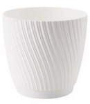 Lillepott Form Plastic Mika 170 10489423, pol&uuml;prop&uuml;leen (pp), &Oslash; 17 cm, valge v.