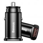 Auto laadija Baseus CCALL-DS01 Car Charger, 2 x USB, must v.