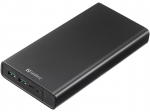 Akupank Sandberg USB-C PD 100W, 38400 mAh, must v.