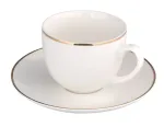 Tass alustassiga Altom Bella ALT101004960, kuldne v./valge v., 0.2 l
