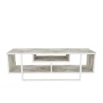 TV-laud Kalune Design Asal 120, valge v./pruun v./beež v., 35.2 cm x 120 cm x 40.2 cm