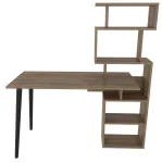 Kirjutuslaud ja riiul Kalune Design Vina 322RTC1316, 133 cm x 55 cm, 146.4 cm, p&auml;hklipuu v.