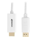 Kaabel Sharkoon Active Display port 1.2, HDMI, 2 m, valge v.