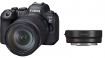 S&uuml;steemne fotoaparaat Canon EOS R6 Mark II + RF 24-105mm f/4L IS USM + Mount Adapter EF-EOS R, must v.