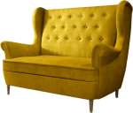 Diivan Aros Omega 68, kollane v., 90 x 150 cm x 103 cm