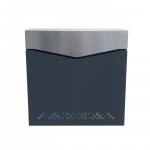 Postkast Haushalt LB51 NPDR3, helehall/tumehall, 35.5 cm x 1 cm x 35.5 cm