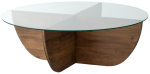 Kohvilaud Kalune Design Lily 2, p&auml;hklipuu v., 90 cm x 90 cm x 30 cm
