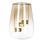 Latern Homla Galia Basic, klaas, &Oslash; 15 cm, 20 cm, kuldne v.