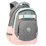 Kooli seljakott CoolPack Loop Whipped Cream, roosa v./hall v., 32 cm x 18 cm x 44 cm