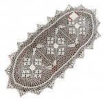 Piklik laudlina ovaalne G16-01, valge, 40 x 85 cm